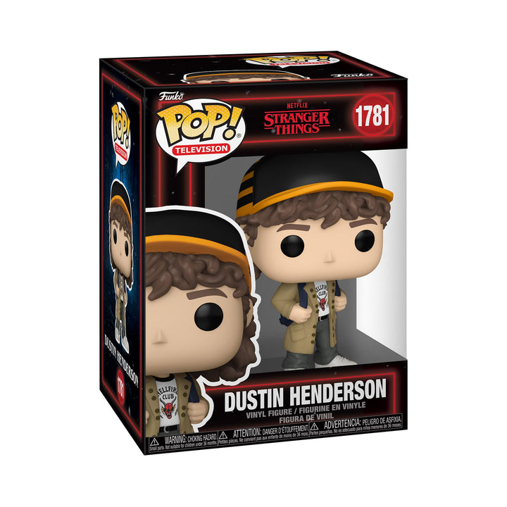 Funko POP! TV: Stranger Things Season 5 - Dustin Henderson - Vinyl-Sammelfigur - Geschenkidee - Offi