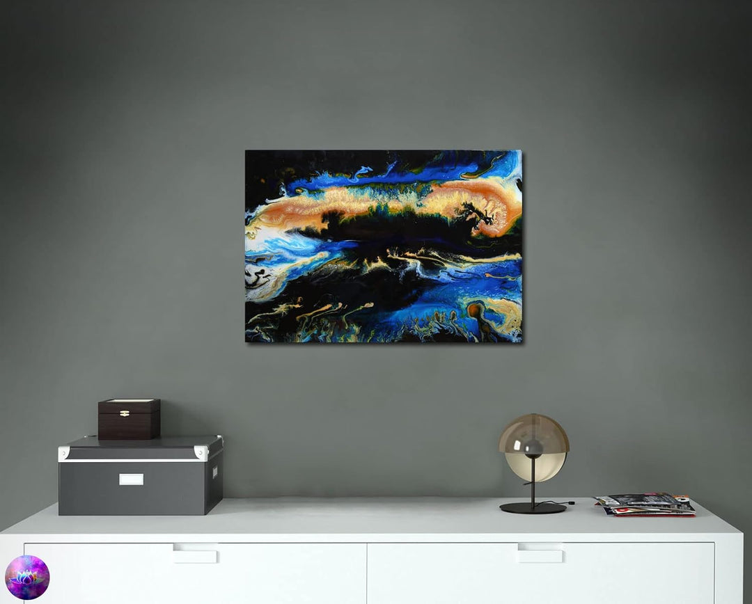 Original Gemälde Abstrakte Malerei - moderne hochglanz Wandbilder - Resin Art Kunst Bild Harz Unikat