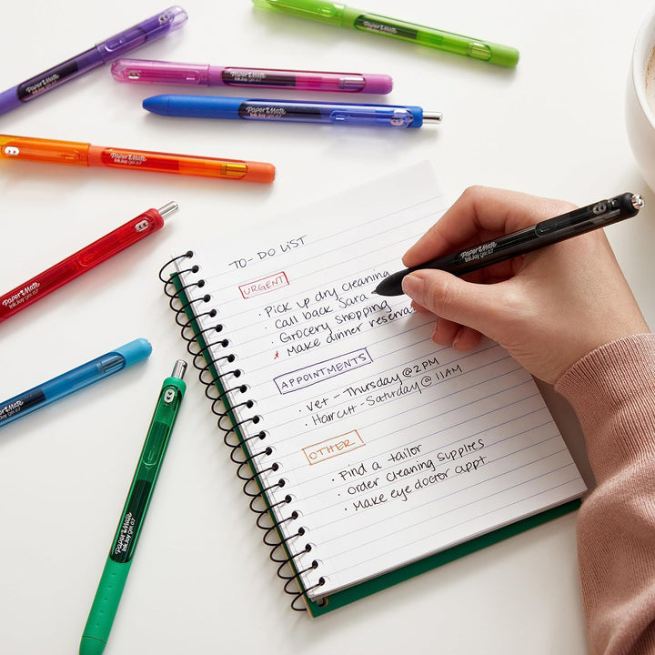 Paper Mate InkJoy Gelstifte | mittlere Spitze (0,7mm) | rot | 12 Stück Rot 12 Stück (1er Pack), Rot