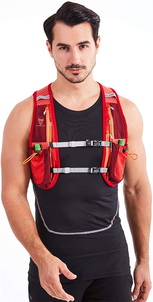 UTOBEST Trinkrucksack 5L Herren Damen Ultraleicht Laufrucksack für Laufen,Marathon,Jogging,Radfahren