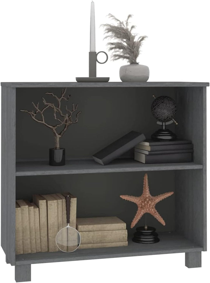 Gecheer Sideboard Kommode mit 2 Ablagen Beistellschrank Flurschrank Bücherschrank Mehrzweckschrank M