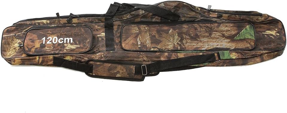 KANANA Angeltasche Rutentasche Rutenfutteral Angelkoffer Anglertasche Tasche (3fach) 120cm