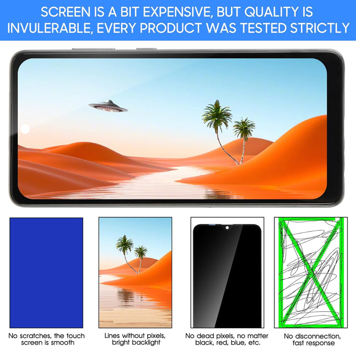 LADYSON OLED-LCD-Bildschirm für Samsung Galaxy A52 4G A525 SM-A525F LCD Display Touchscreen Digitali