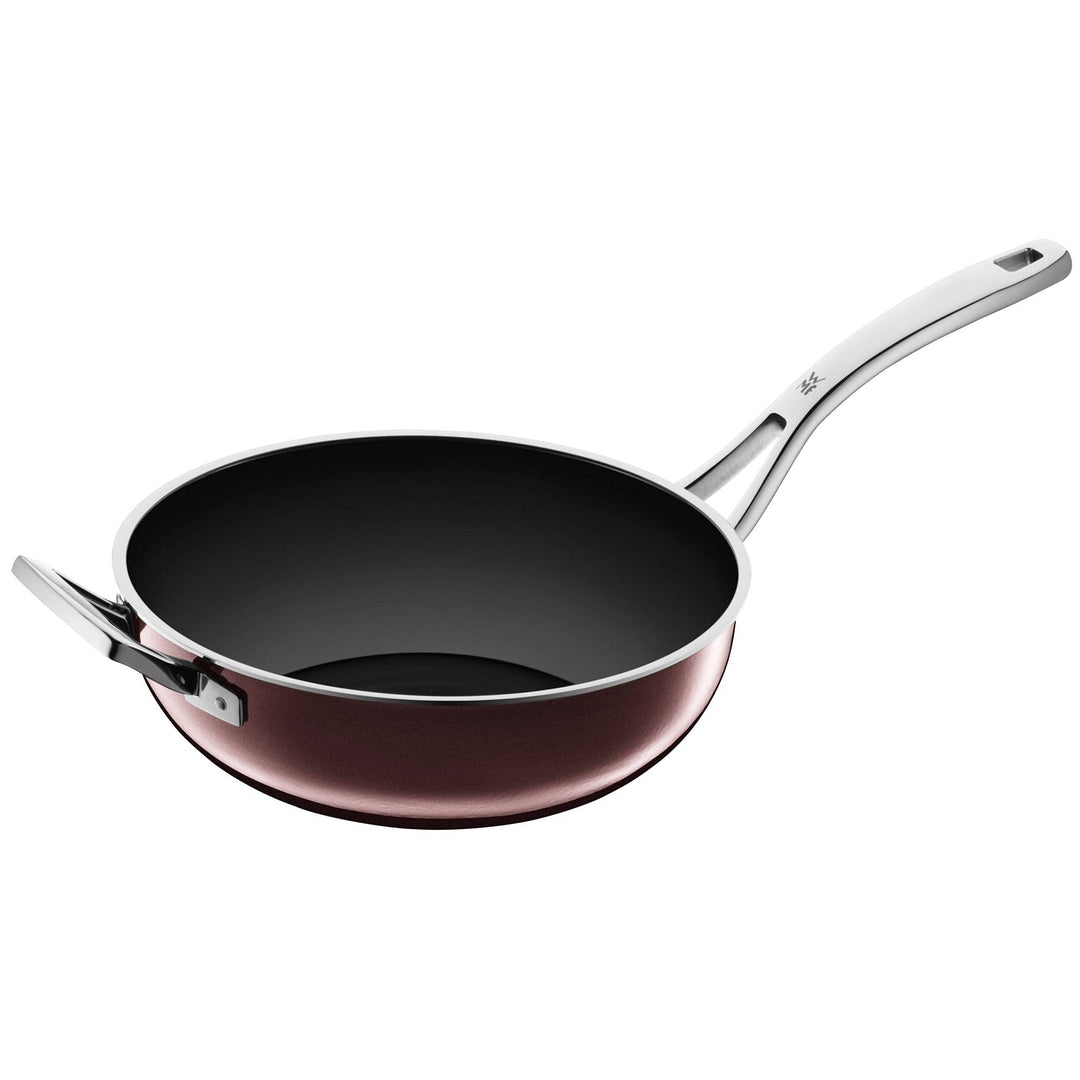 WMF Fusiontec Mineral Wokpfanne Induktion 28 cm, Wok, High-Tech Keramik, backofenfest, kratzfest, du