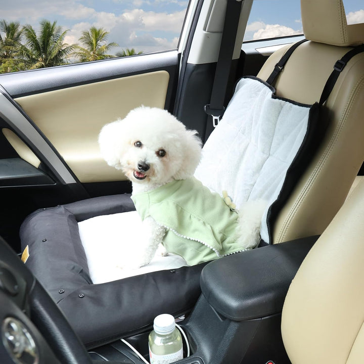 BingoPaw Hunde Autositz für mittlere Hunde, 3-in-1 Verstärkter Autositz mit Befestigungsgurten, wass