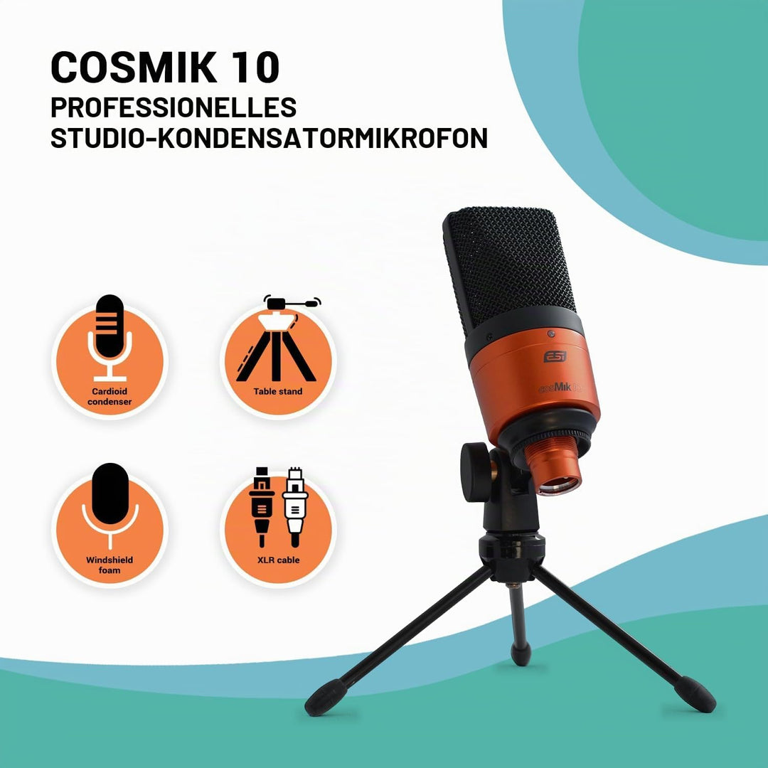ESI cosMik 10 | Professionelles Studio-Kondensatormikrofon