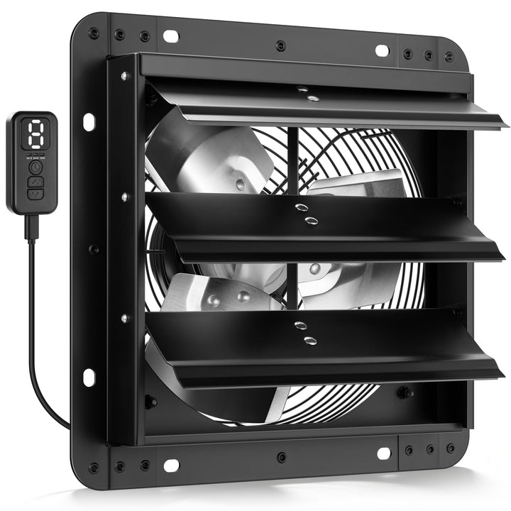 VIVOHOME 250mm Abluftventilator Industrie Wandventilator mit EC Motor Wandlüfter 10‑Fach Einstellbar