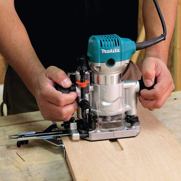 Makita RT0701CX7 1-1/4 HP Compact Router Kit Kit mit 1 Basis, Kit mit 1 Basis