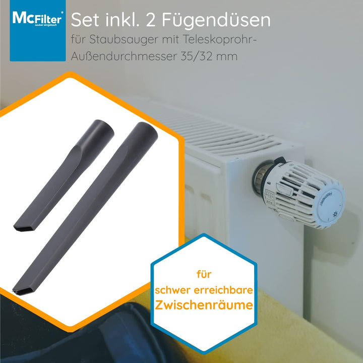McFilter I Düsenset 12-teilig geeignet für Siemens VSQ5X1230 Q5.0 extrem silencePower Staubsauger, e