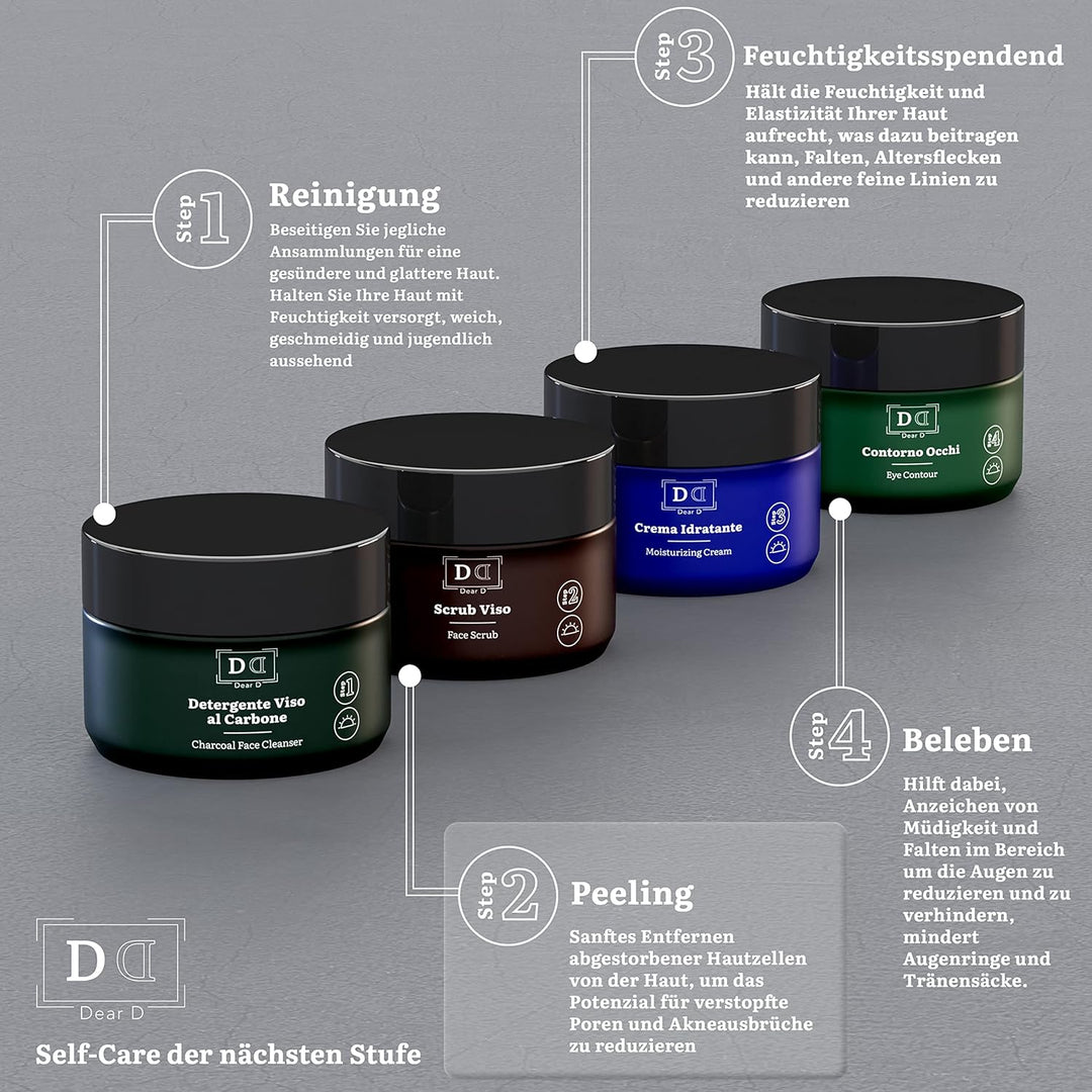 Dear D Herren Gesichtspeeling | Exfoliating Face Scrub Mit Aufhellender Und Reinigender Wirkung | Id