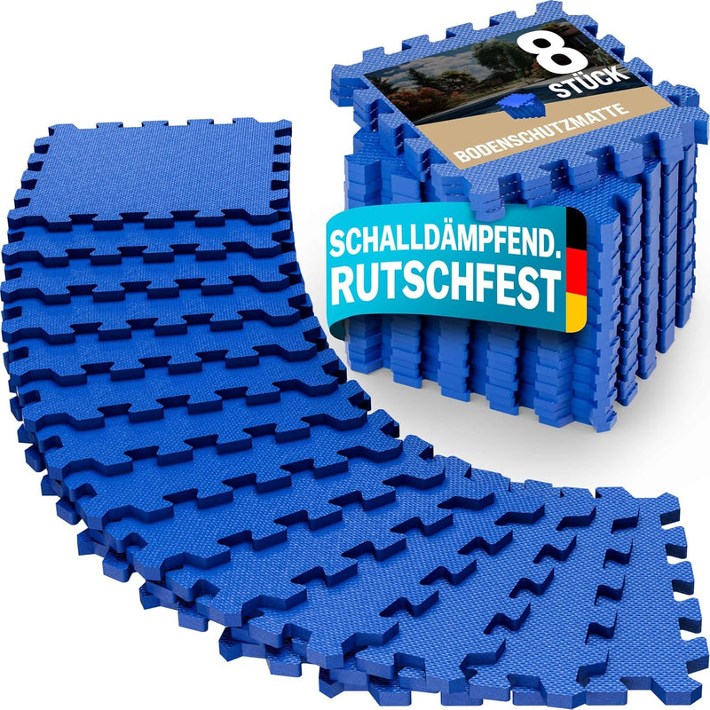 Monzana 8er/16er/32er Set Bodenschutzmatte 45 x 45 cm rutschfest Boden Fitness Wasserfest Schutzmatt