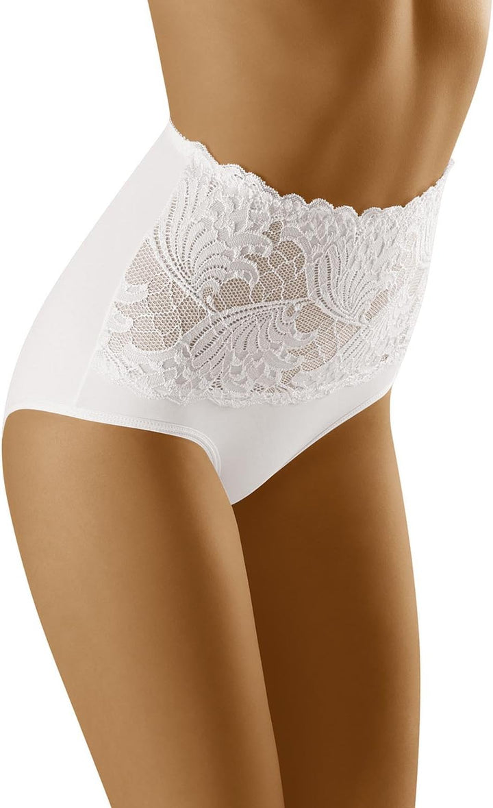 Wolbar Damen Sexy Shapewear-Slips Spitze Miederslip Hohe Taille Figurformende WB207 M (3-er Pack) We