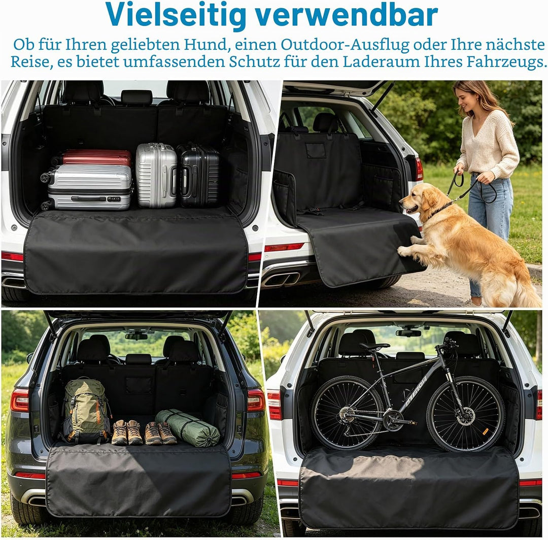 Kofferraumschutz Hund 600D Oxford für Auto &amp; SUV – Wasserdicht Robuste Kofferraum Schutzmatte gegen