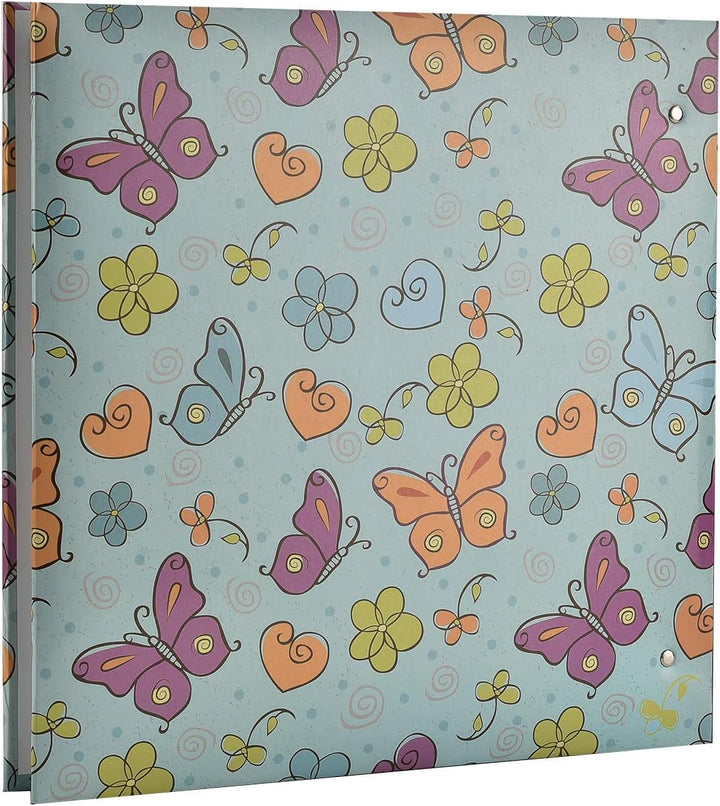 Arpan Grosse Einstecktaschen mit 3 Ringen, für 500 Fotos à 15,2 x 10,2 cm (Schmetterling) Schmetterl
