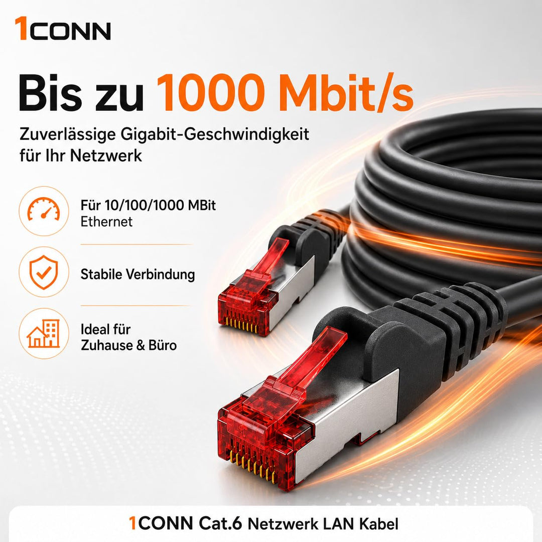 Cat6 Netzwerkkabel 10 X 1m Color 10 Ethernetkabel Lankabel Cat6 Lan Netzwerk Kabel Sftp Pimf Patchka