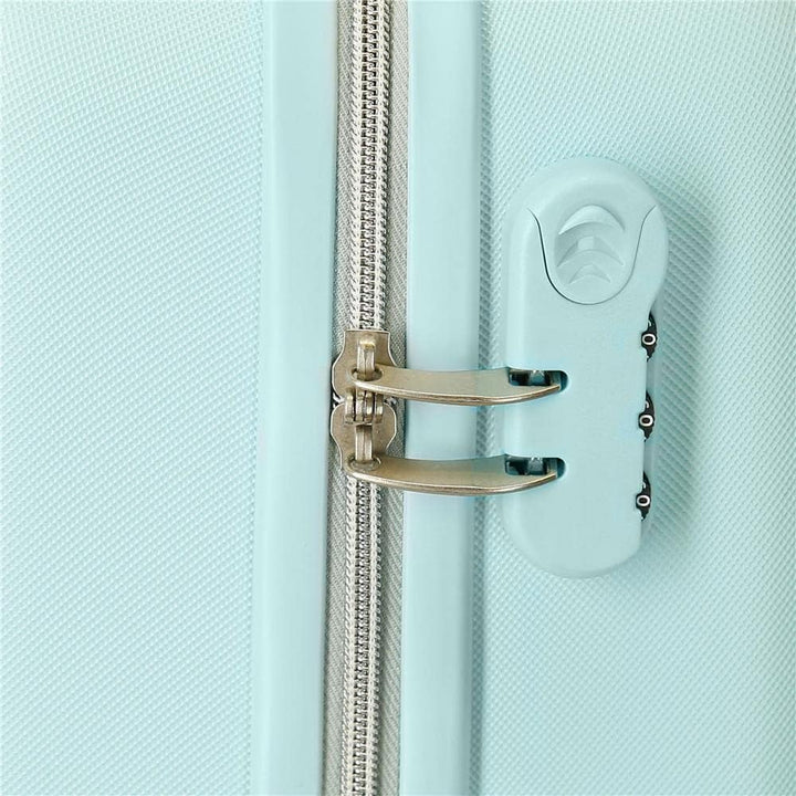 Disney Minnie Teen Koffer-Set, blau, 55/65 cm, starr, ABS-Kombinationsverschluss, seitlich, 91 l, 6