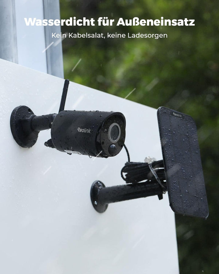 Reolink 2K 3MP Überwachungskamera Aussen Akku, Solar WALN IP Kamera Outdoor mit Person/Fahrzeugerken