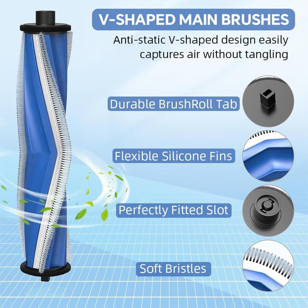 ECOVACS Standard-Ersatzkit für DEEBOT T30 PRO Omni / T30 Omni Saugerroboter, 1*Anti-Tangle-Hauptbürs