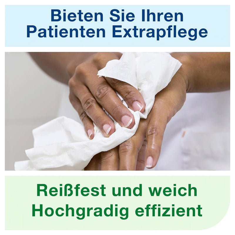 Tork 747400 Waschtuch Advanced 4-lagig / weiche Pflegetücher für die Pflege von Patienten / strapazi