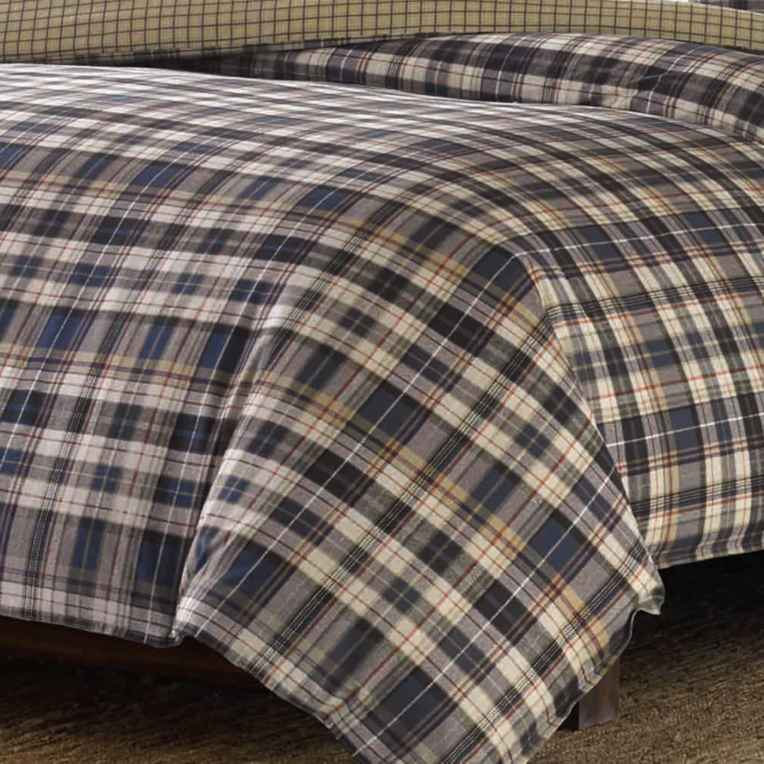 Eddie Bauer Port Gamble Comforter Set, King, Blue, 3 Piece King Blau, King Blau