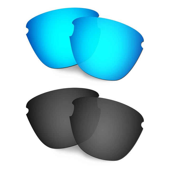 HKUCO Verstärken Ersatz-Brillengläser für Oakley Frogskins Lite Sonnenbrille Blau/Schwarz Polarisier