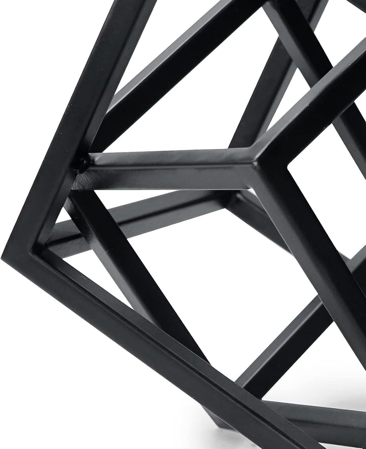Aoneky Würfel Geometrische Eiserne Statue - Moderner Skulptur für Schlafzimmer, Salon,Haus, Bücherre