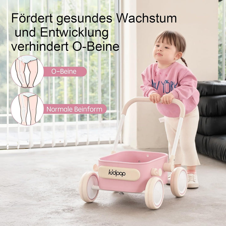 Kidpop PULA Schiebewagen für Babys, Balance-Lauflernwagen für Jungen & Mädchen, ab 7 Monaten bis 3 J
