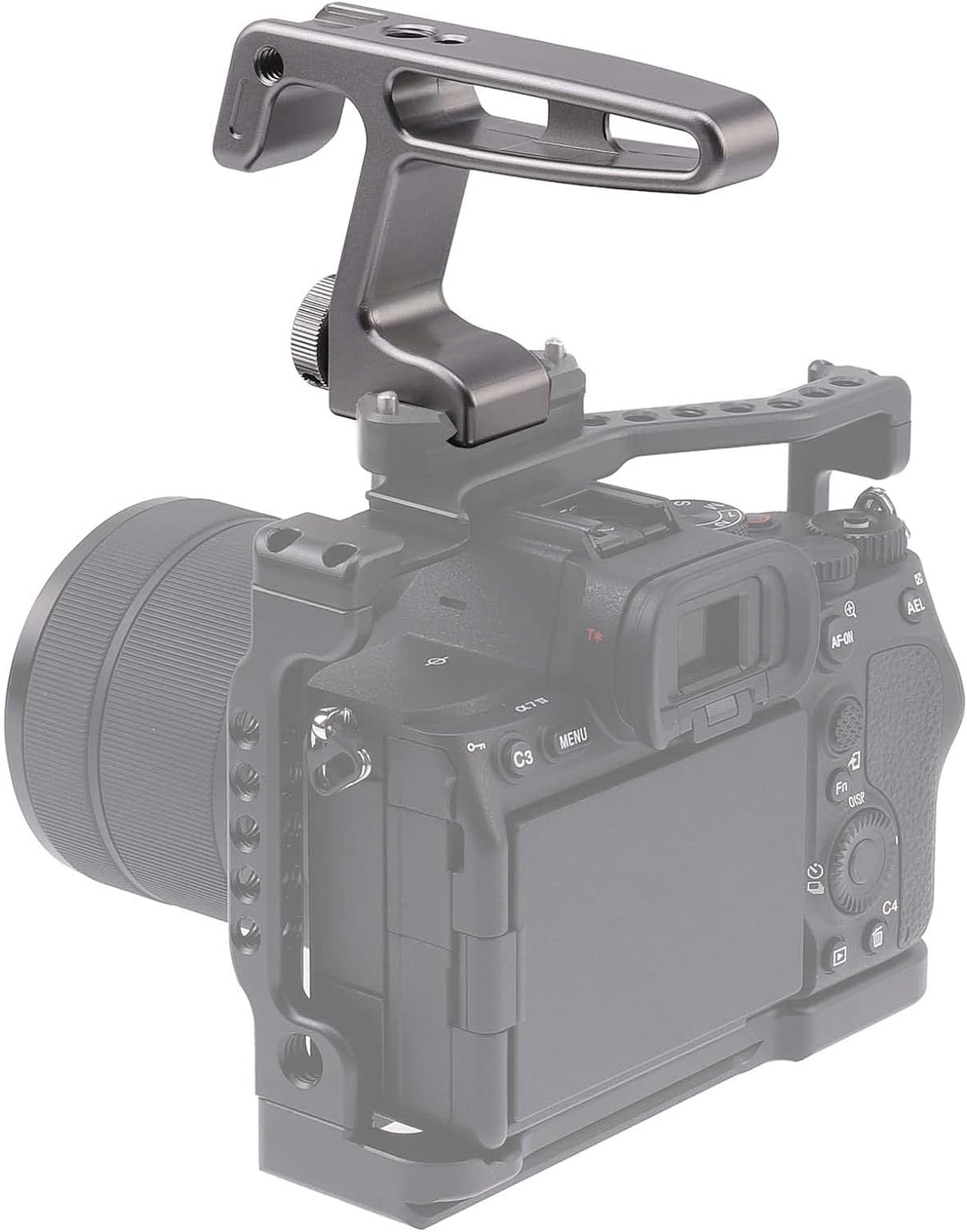 FOTGA NATO Griff, Mini Top Handle Grip Handgriff mit Cold Shoe Halterung und 1/4"-20 3/8"-16 Schraub