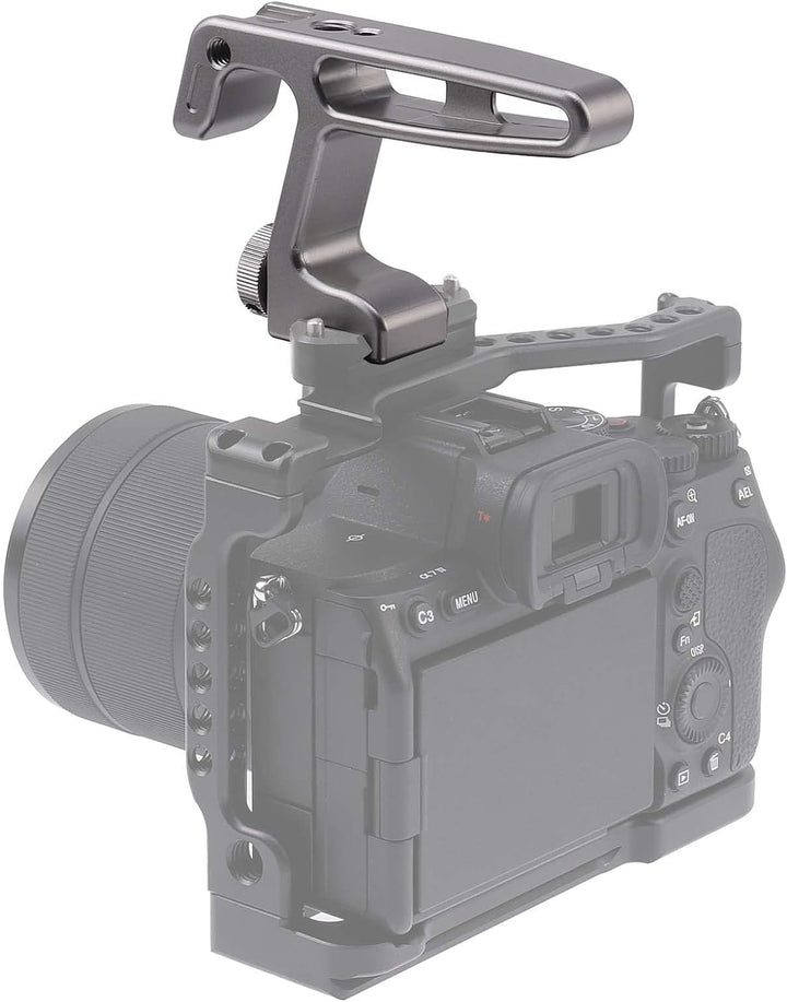 FOTGA NATO Griff, Mini Top Handle Grip Handgriff mit Cold Shoe Halterung und 1/4"-20 3/8"-16 Schraub
