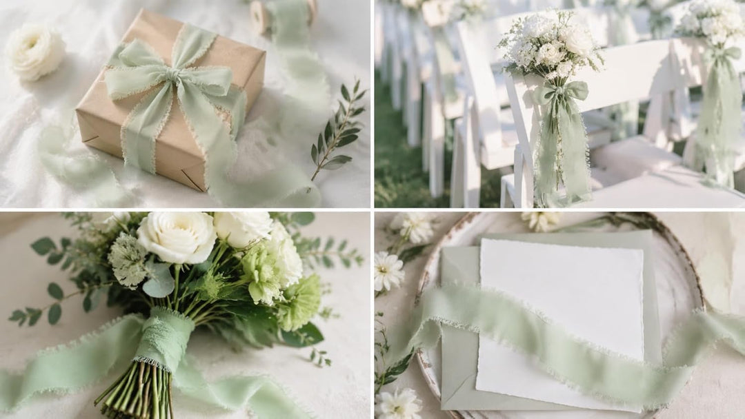 3 Rollen Geschenkband Chiffonband 3,8 cm x 6 m Schleifenband Bänder für Hochzeiten, Festival Crx3-11