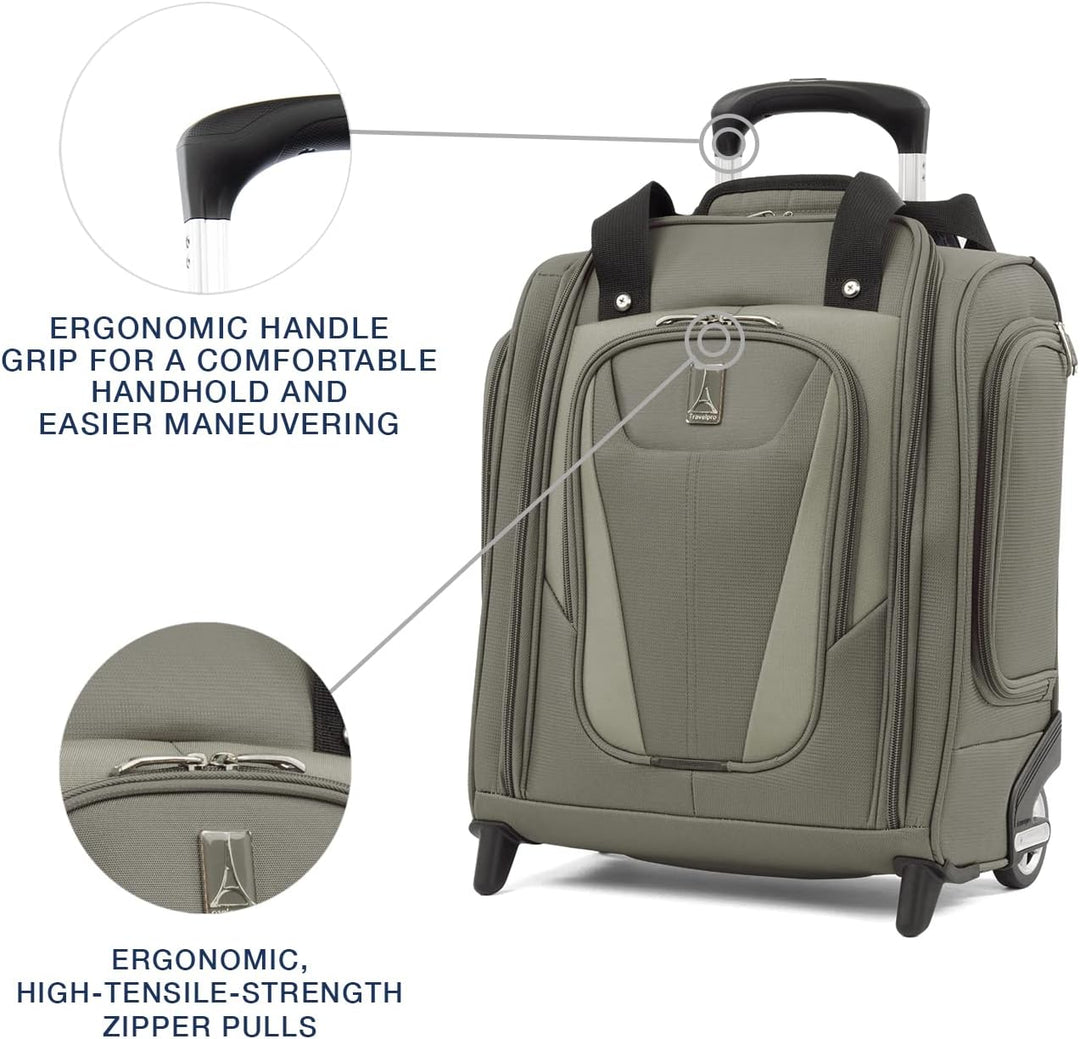 Travelpro Luggage Maxlite 5 Roll-Untersitztasche, Schiefergrün, 15-Inch, Maxlite 5 – Untersitztasche