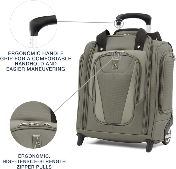 Travelpro Luggage Maxlite 5 Roll-Untersitztasche, Schiefergrün, 15-Inch, Maxlite 5 – Untersitztasche