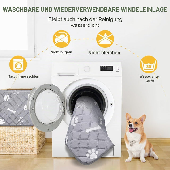 Gimars XXL 2er 120×90 cm Extra Saugstark und Dick Welpenunterlagen waschbar Wiederverwendbare Hundet
