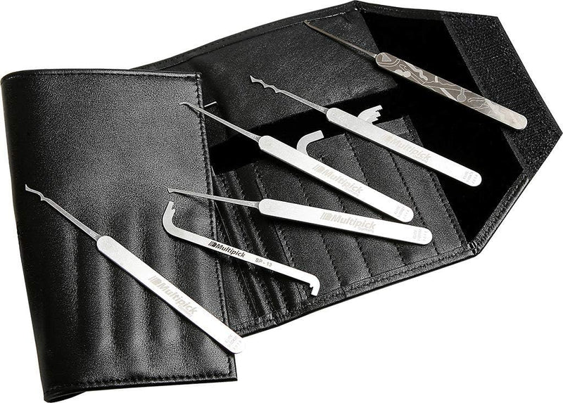 Multipick Profi Dietrich Set ELITE 23 - Lockpicking Set 23 Teile - 0.4 mm Lock Pick Klingendicke aus