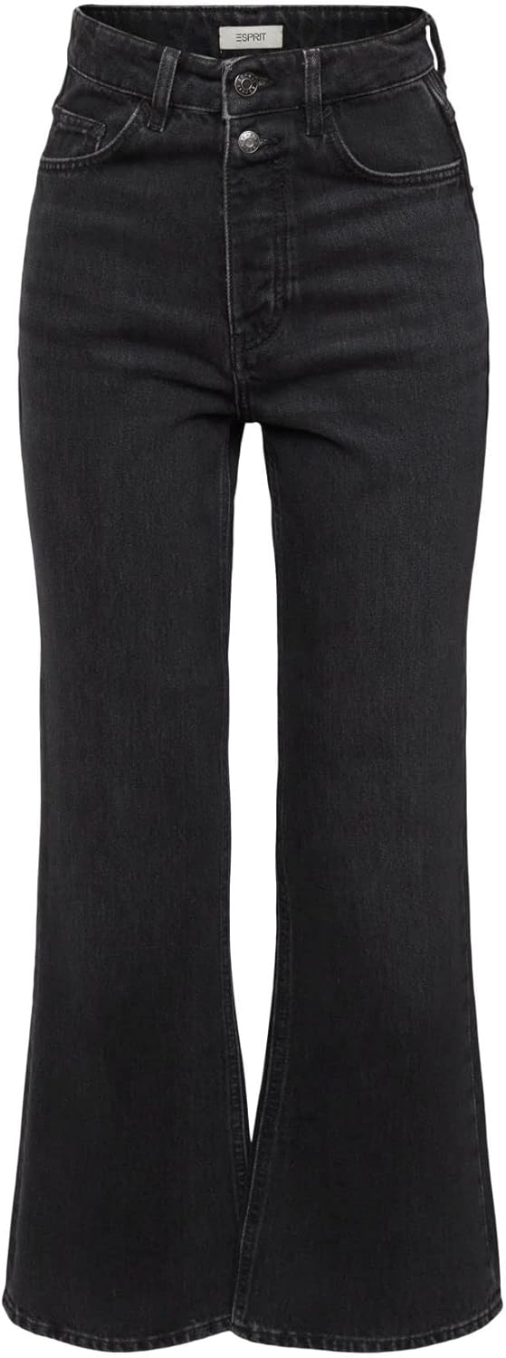 ESPRIT Damen Jeans 32W / 32L Black Dark Washed, 32W / 32L Black Dark Washed