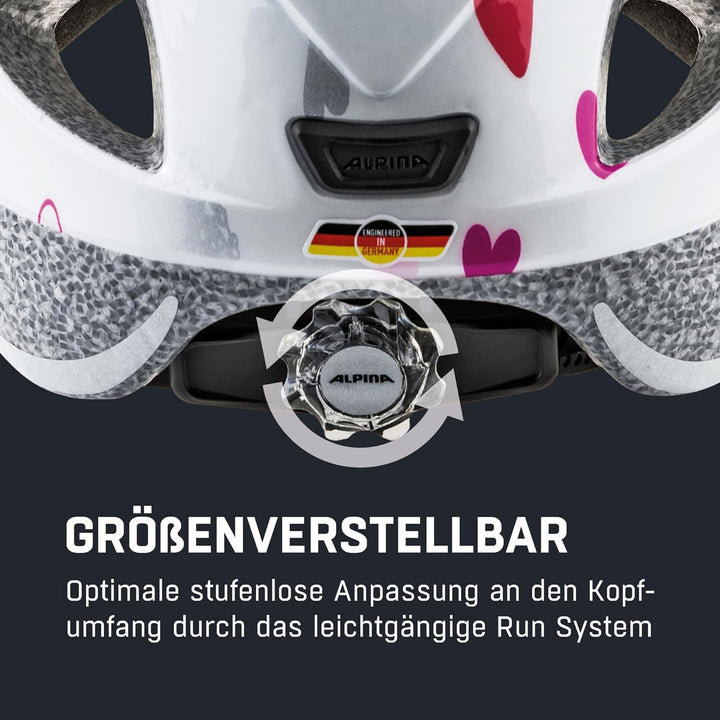 ALPINA XIMO - Leichter, Sicherer & Bruchfester Fahrradhelm Mit Optionalen LED-Licht Für Kinder white
