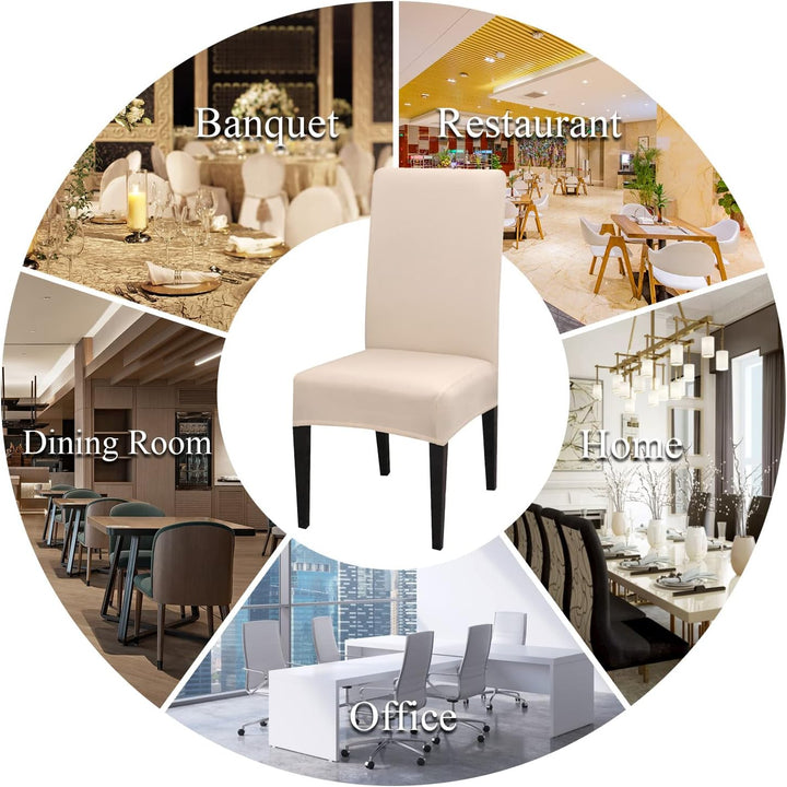 Lydevo Stuhlhussen 6er Set Stretch Moderne Stuhlhussen für Esszimmerstühle Stuhlhussen für Schwingst