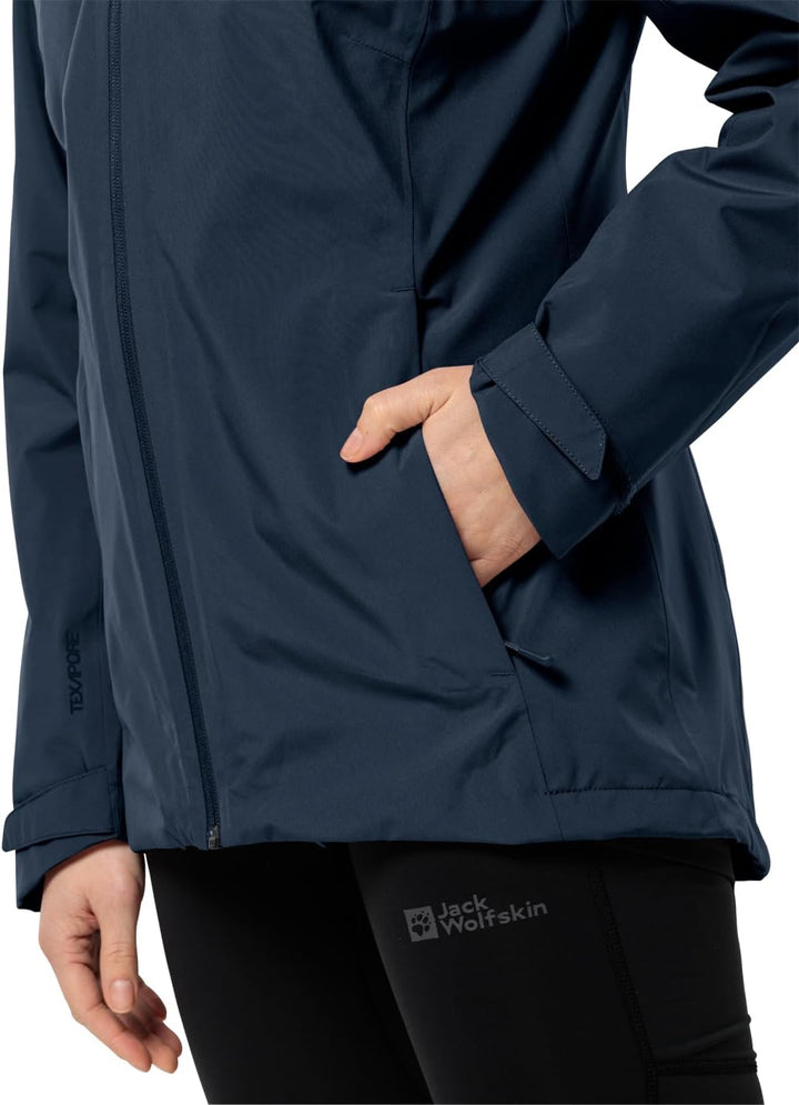 Jack Wolfskin Damen Glaabach 3in1 Jkt W Jacket, night blue