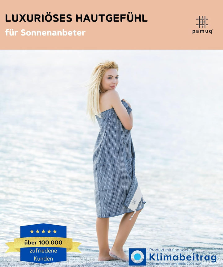 Strandtuch XXL Saunatuch Badetuch Hamamtuch Gross Baumwolle Duschtuch Pestemal Handtuch Fouta Pareo