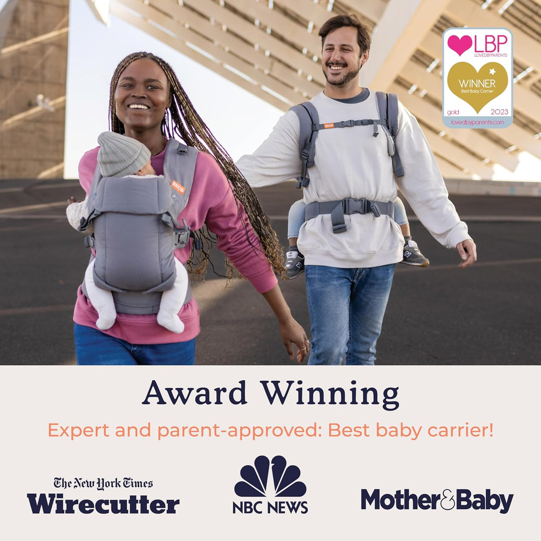 Beco Gemini Babytrage Neugeborene ab Geburt bis Kleinkind - 4 Tragepositionen Baby Trage - Babytrage