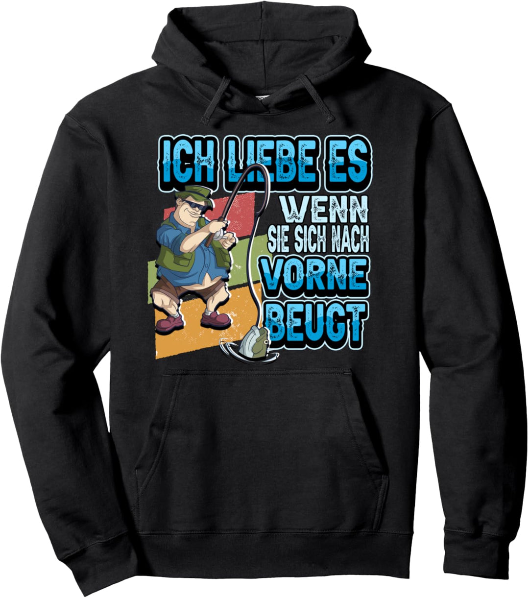 Angel Ich liebe es wenn sie sich nach vorne beugt Fischen Pullover Hoodie