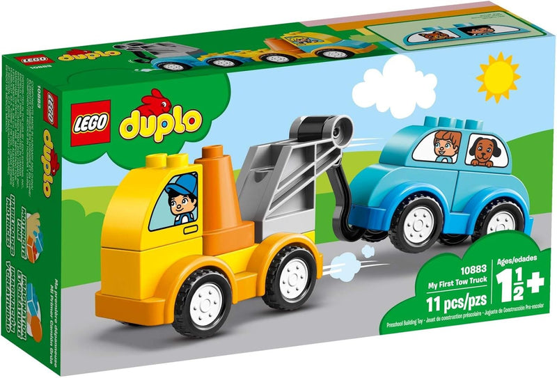 LEGO 10883 DUPLO Mein erster Abschleppwagen, Bauset mit Spielzeugauto für Jungen und Mädchen im Alte