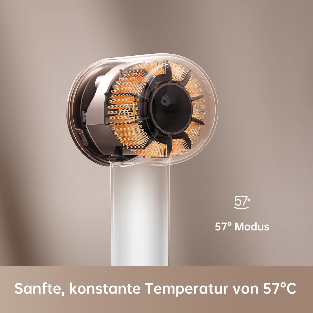 Dreame Hair Glory Combo Haartrockner,Trocknet schnell,110.000 Umdrehungen pro Minute,Luftstrom 70m/s