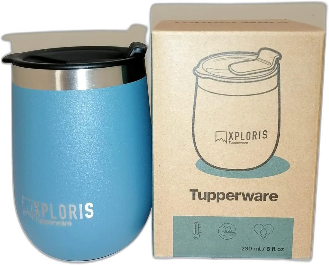 Tupperware Thermobecher Xploris to Go 230 ml Hot & Go Thermo Boy Thermal Isolierbecher Becher Kaffe