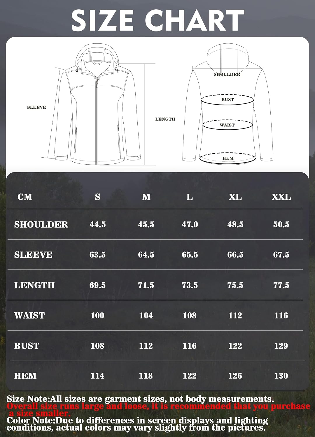 Damen Softshelljacke Wasserdichte Atmungsaktive Leichte Fleece Kapuze Übergangsjacke Laufen Wanderja
