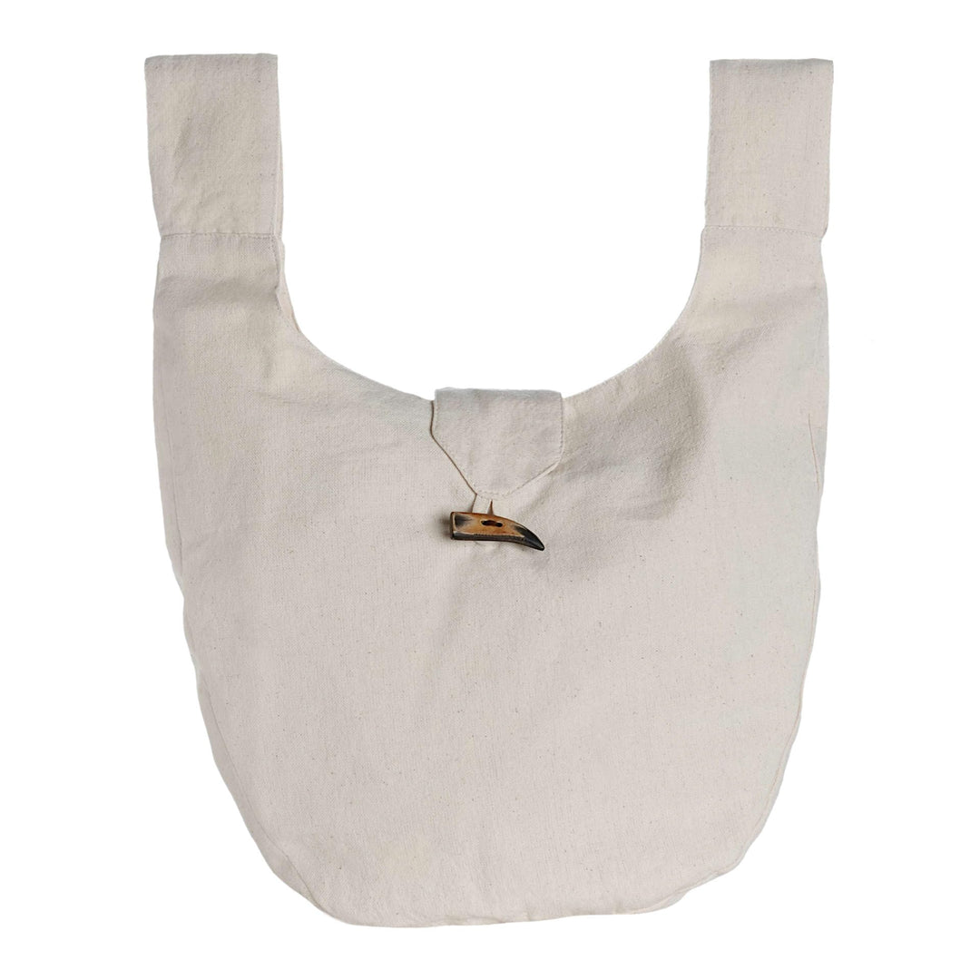 Mittelalter-Tasche Gürteltasche Baumwolle Modell: Egil Beige, Beige