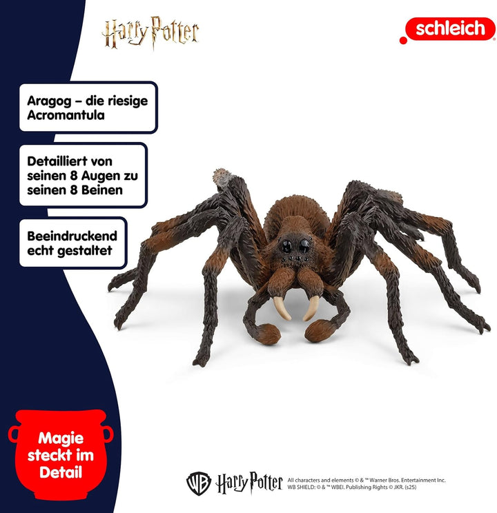SCHLEICH Harry Potter | Aragog 13987 | Spinnenfigur mit 8 Augen | als Harry Potter Deko oder Sammelf