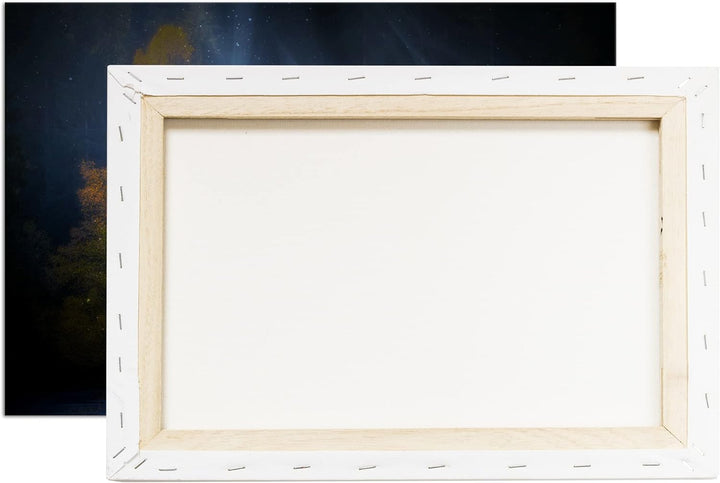 deyoli Einhorn auf einer Waldlichtung Format: 80x60 als Leinwandbild, Motiv fertig gerahmt auf Echth