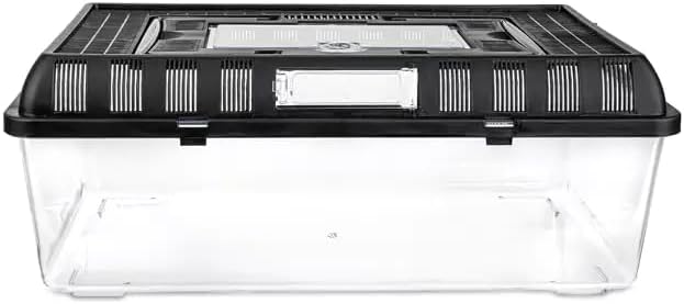 HAPPET Terra Box Zuchtkasten 42x27x15cm Transporter für Reptilien Amphibien & Spinnentiere, Transpar