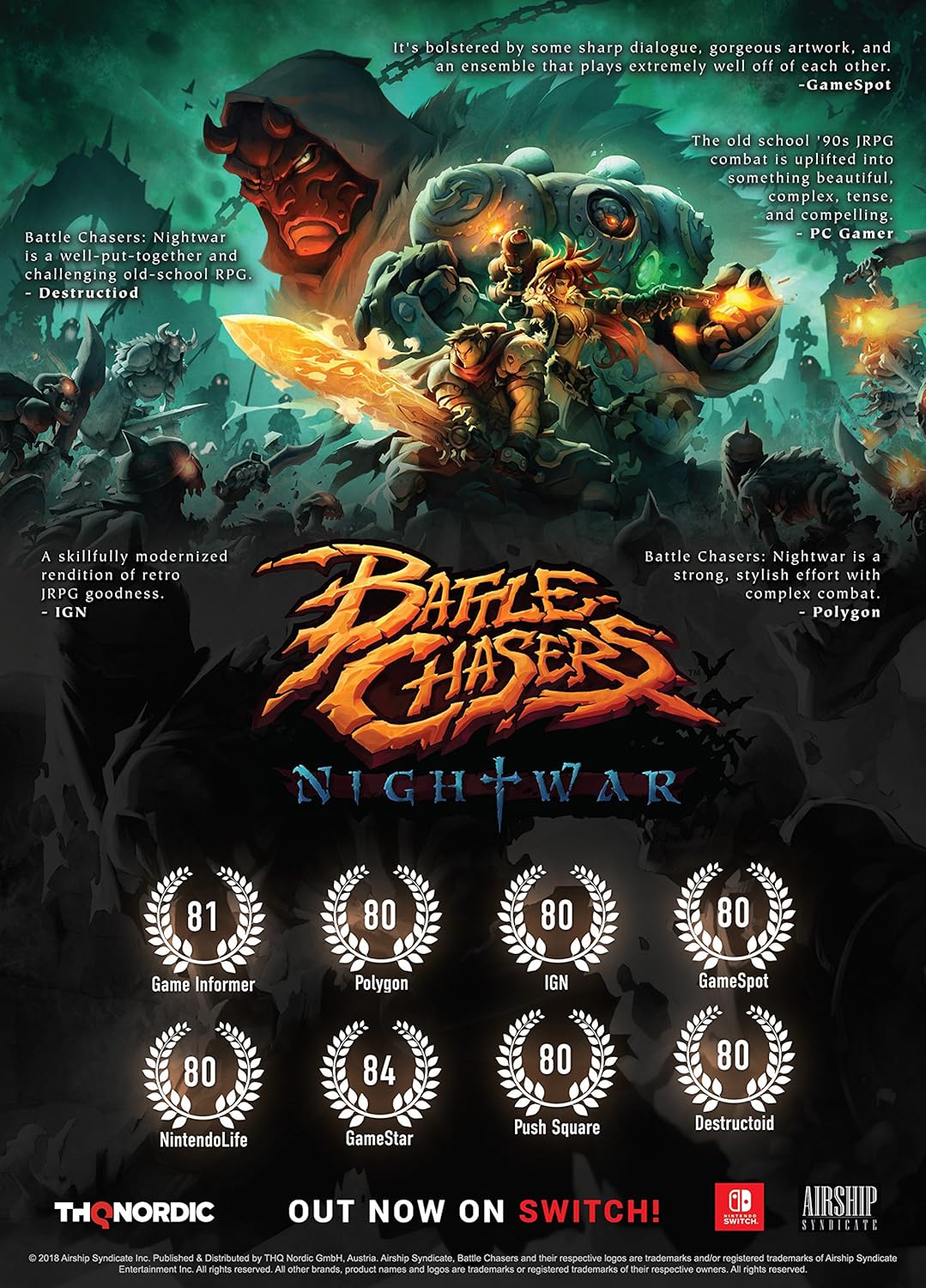 Battle Chasers: Nightwar - PC Nintendo Switch, Nintendo Switch